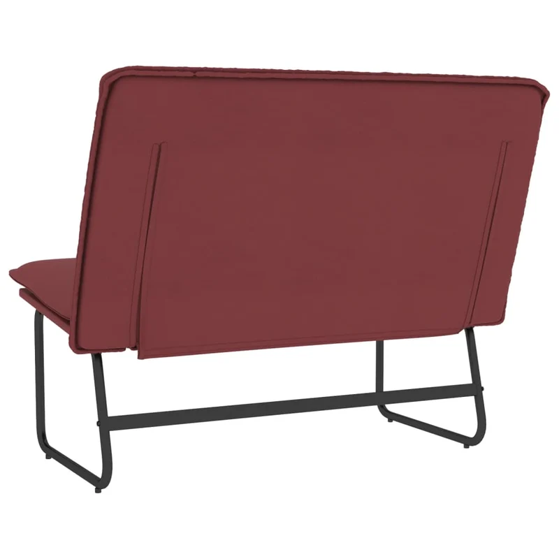 Banc banquette rouge bordeau x 100 x 75 x 76 cm synthétique 02_0010502