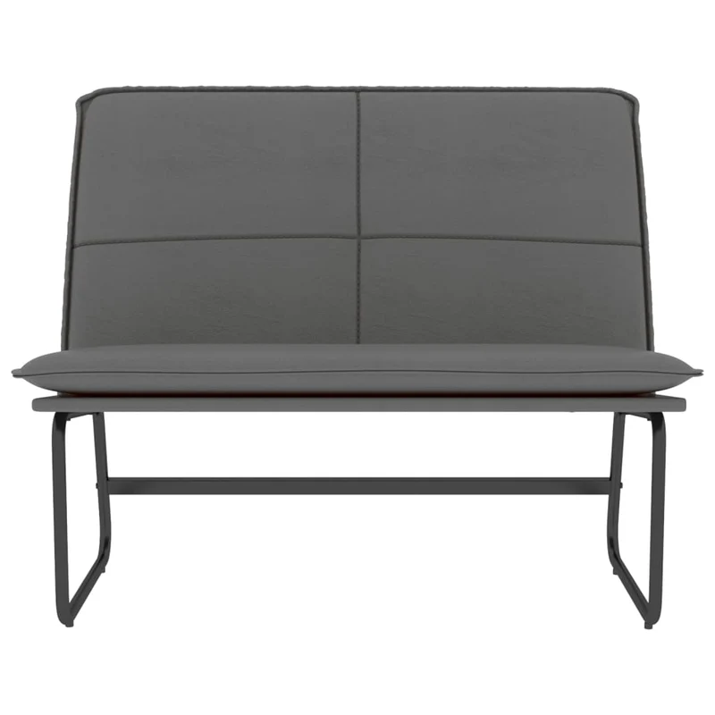 Banc banquette 100 x 75 x 76 cm synthétique gris 02_0010700