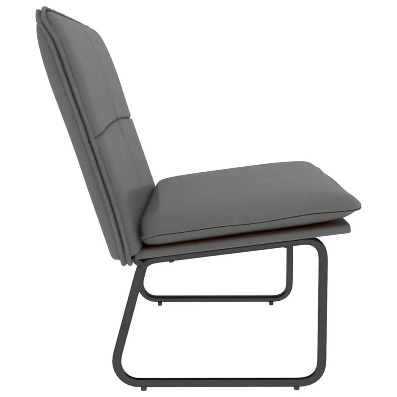 Banc banquette 100 x 75 x 76 cm synthétique gris 02_0010700