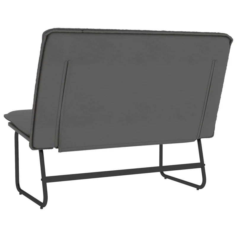 Banc banquette 100 x 75 x 76 cm synthétique gris 02_0010700