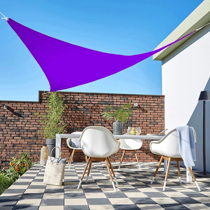Toile d'ombrage Triangulaire Violet