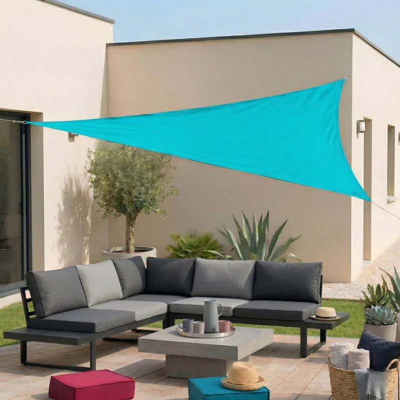 Toile d'ombrage Triangulaire Turquoise