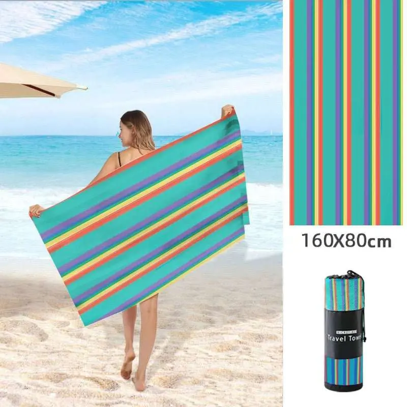 Serviette de plage imprimée en polaire double face FLOPY