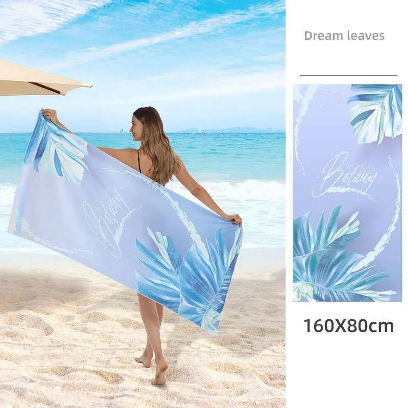 Serviette de plage imprimée en polaire double face FLOPY