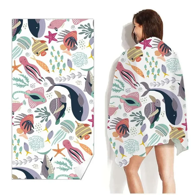 Serviette de plage imprimée SUMMER