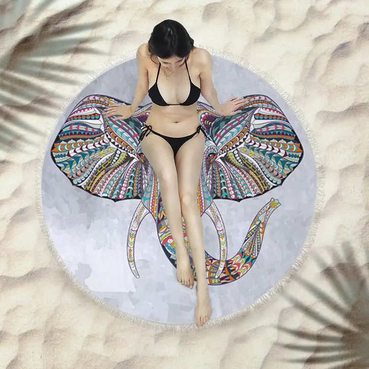 Serviette de plage à franges SIRENE