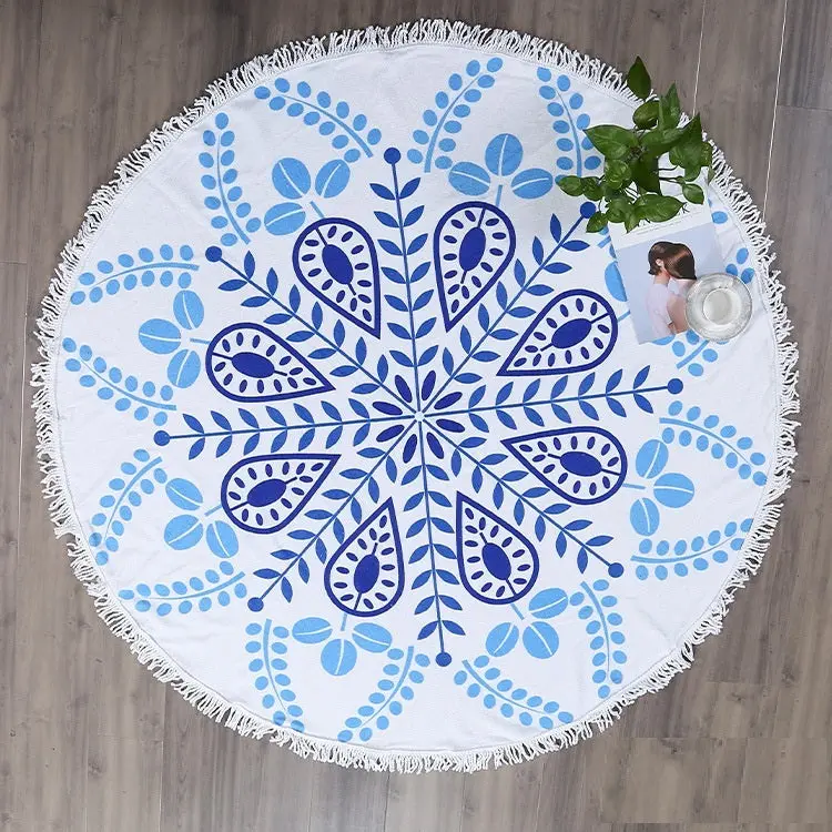 Serviette de plage à franges SIRENE