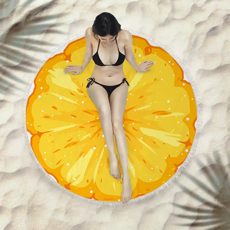 Serviette de plage à franges SIRENE
