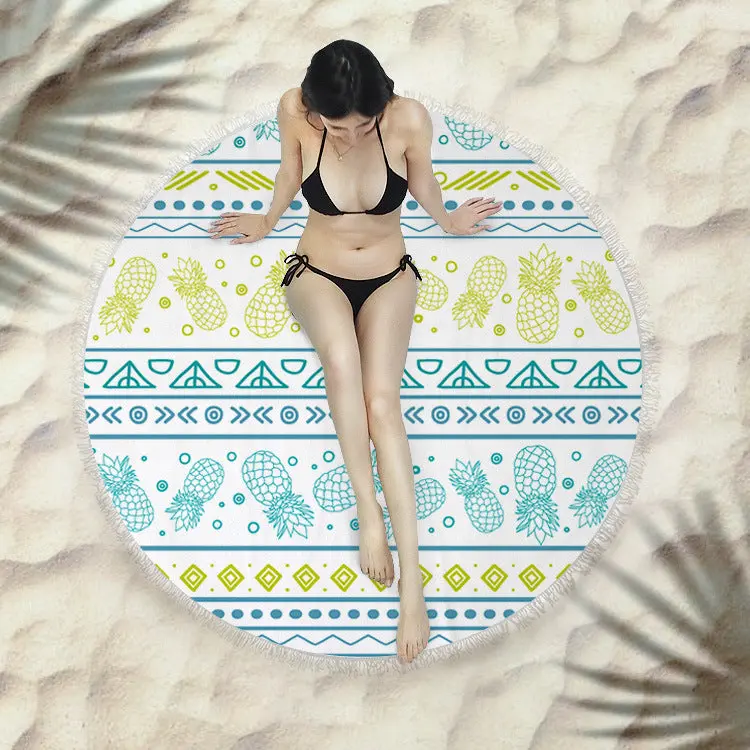 Serviette de plage à franges SIRENE