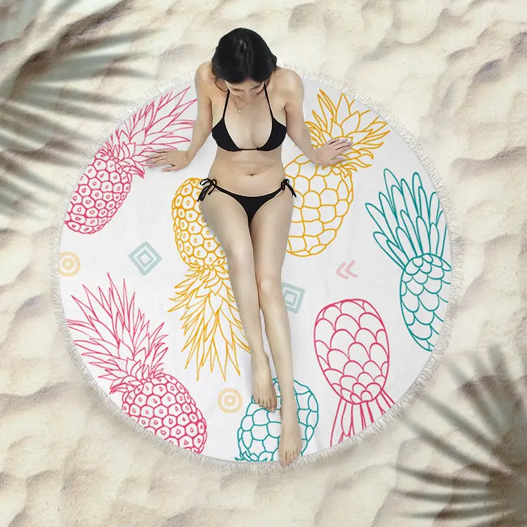 Serviette de plage à franges SIRENE