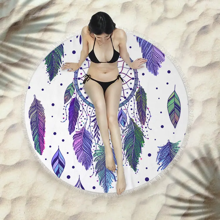 Serviette de plage à franges SIRENE