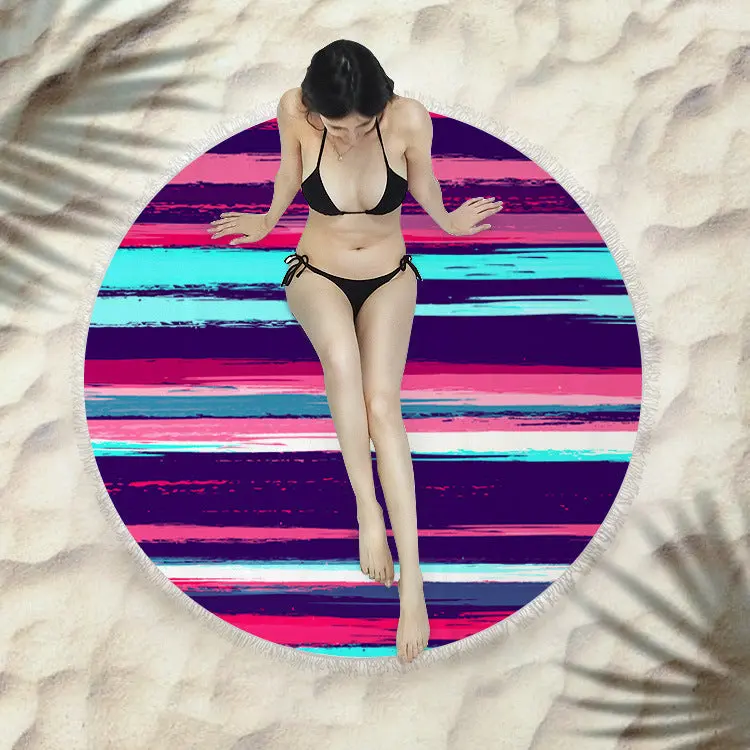 Serviette de plage à franges SIRENE