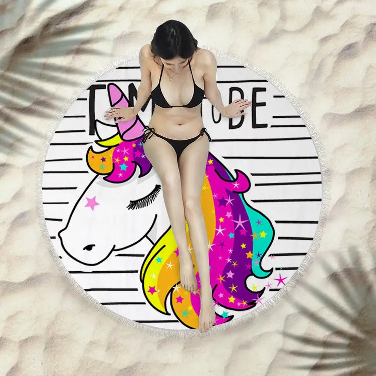 Serviette de plage à franges SIRENE