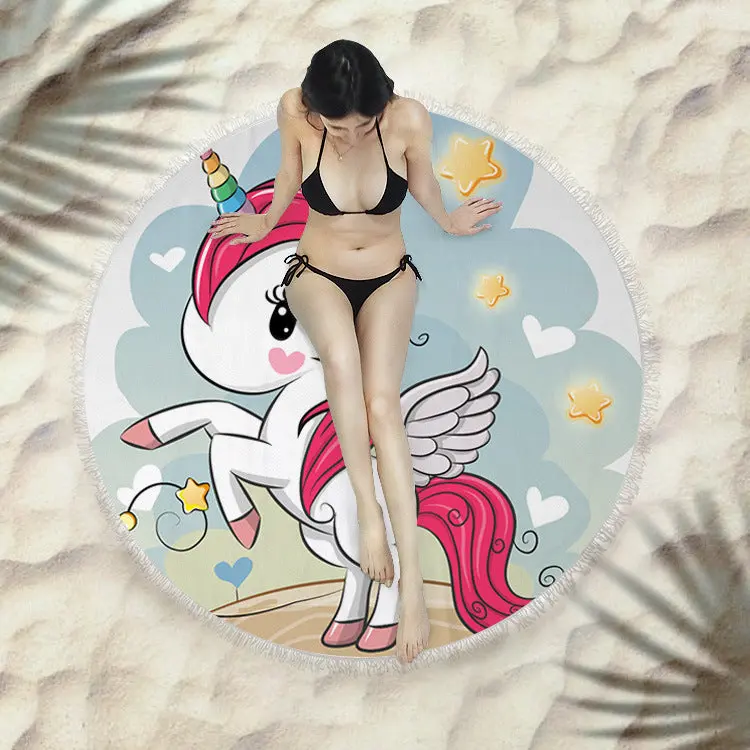 Serviette de plage à franges SIRENE