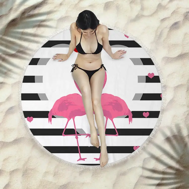 Serviette de plage à franges SIRENE