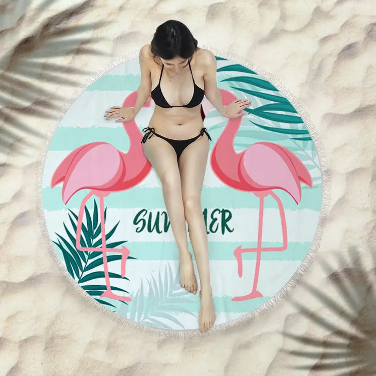 Serviette de plage à franges SIRENE