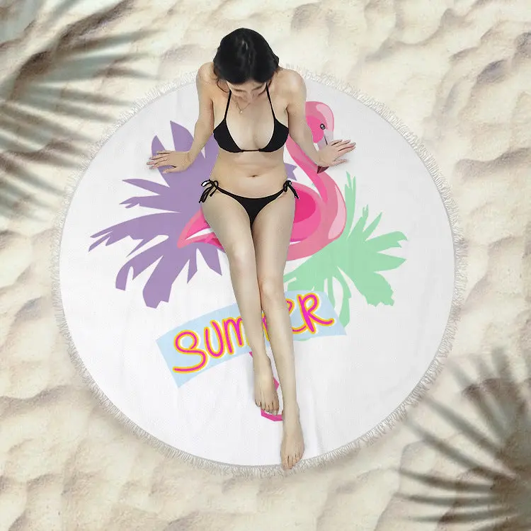 Serviette de plage à franges SIRENE