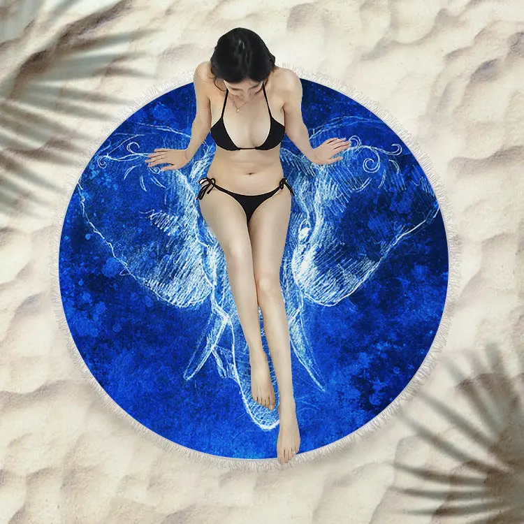 Serviette de plage à franges SIRENE
