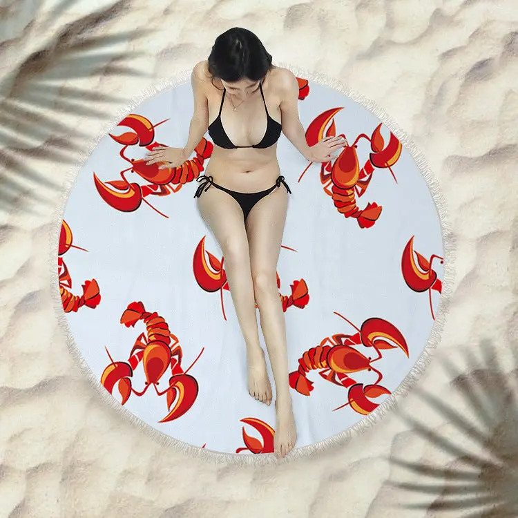 Serviette de plage à franges SIRENE