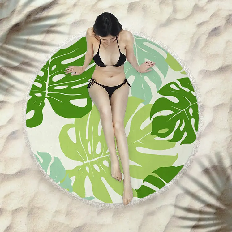 Serviette de plage à franges SIRENE