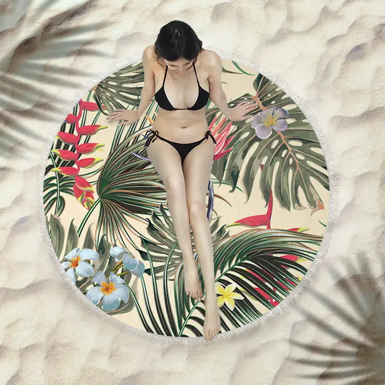 Serviette de plage à franges SIRENE