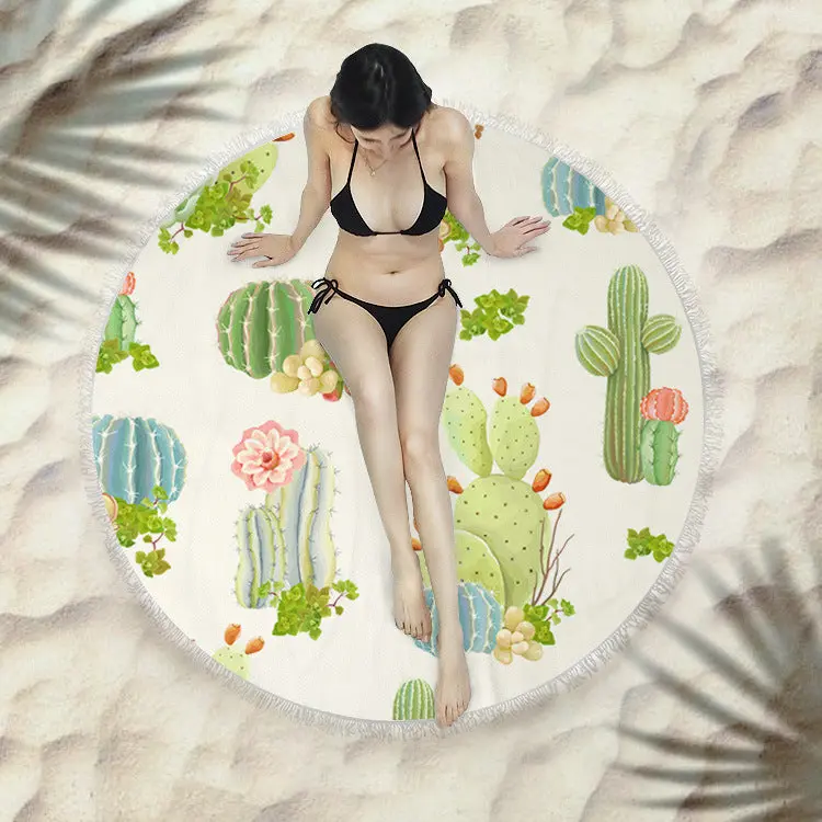 Serviette de plage à franges SIRENE