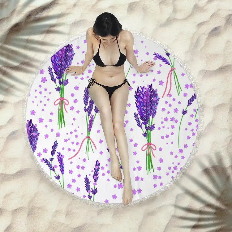 Serviette de plage à franges SIRENE