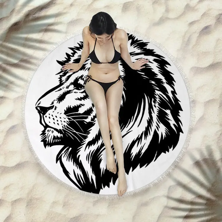 Serviette de plage à franges SIRENE