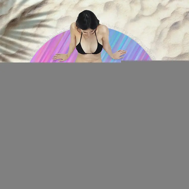 Serviette de plage à franges SIRENE