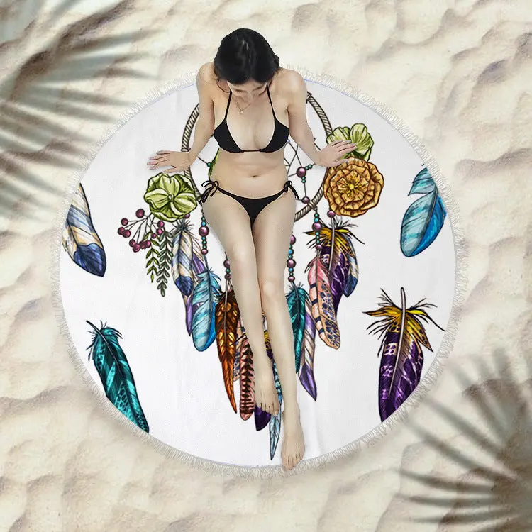 Serviette de plage à franges SIRENE