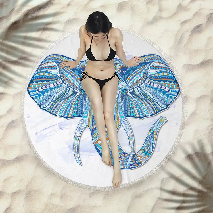 Serviette de plage à franges SIRENE