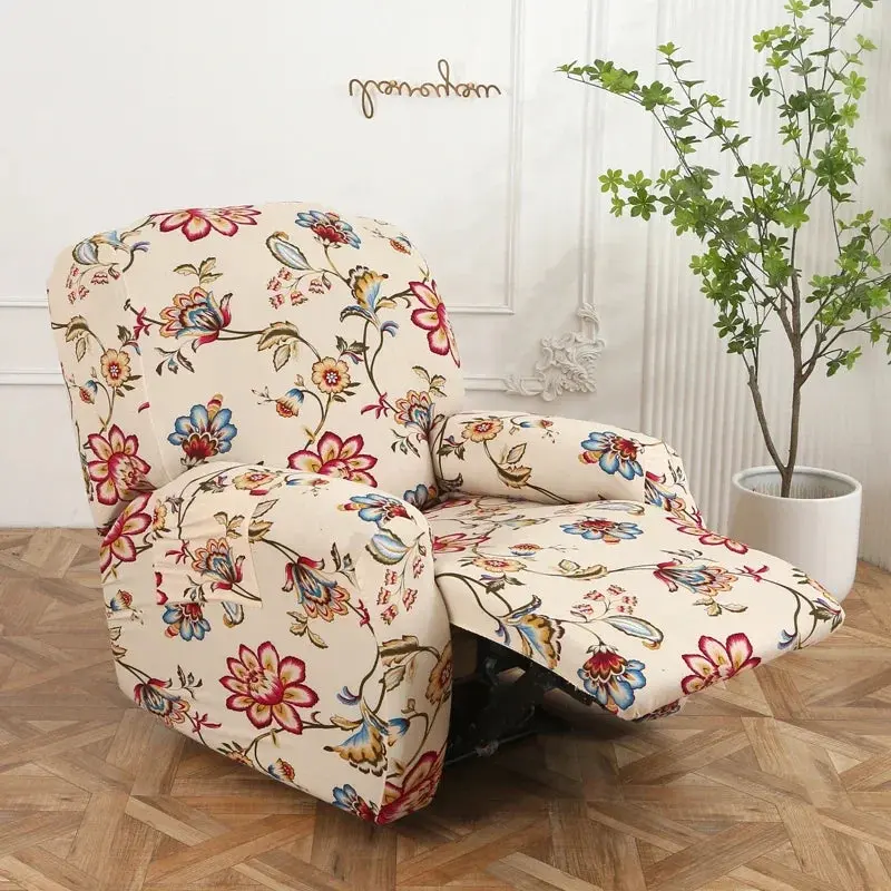 Housse de canapé inclinable à fleurs nordiques BANOUMGA