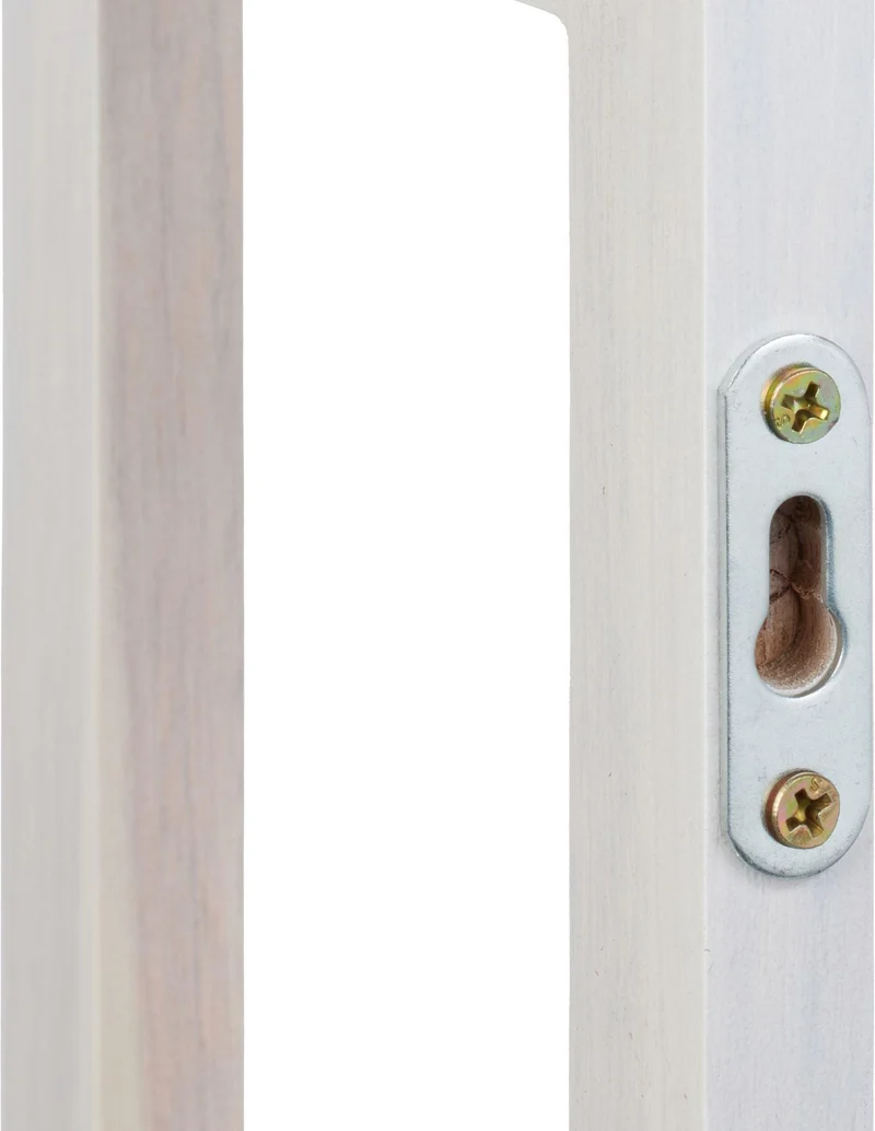 Étagère murale étroite 54 x 60 x 15 cm rangement salle de bain cuisine style naturel en noyer blanc 13_0018502