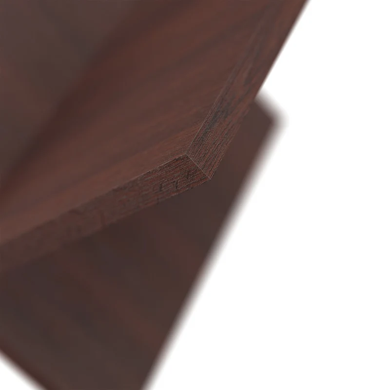 Porte-revues design en X 25,5 x 32 x 29 cm pratique pour salon couloir en bois brun foncé 13_0018499