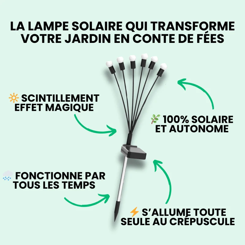 Lampes LED Lucioles à Énergie Solaire - Offre Spéciale