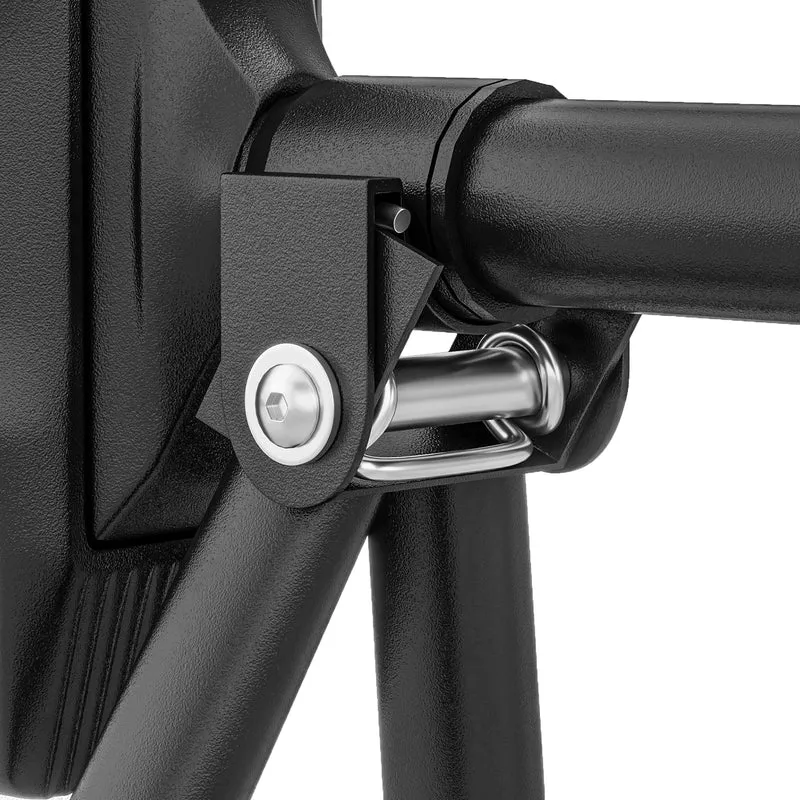 Barre de traction pour porte 80 à 110 x 14 x 28 cm ajustable et stable niveau intégré style industriel en métal noir 21_0006857