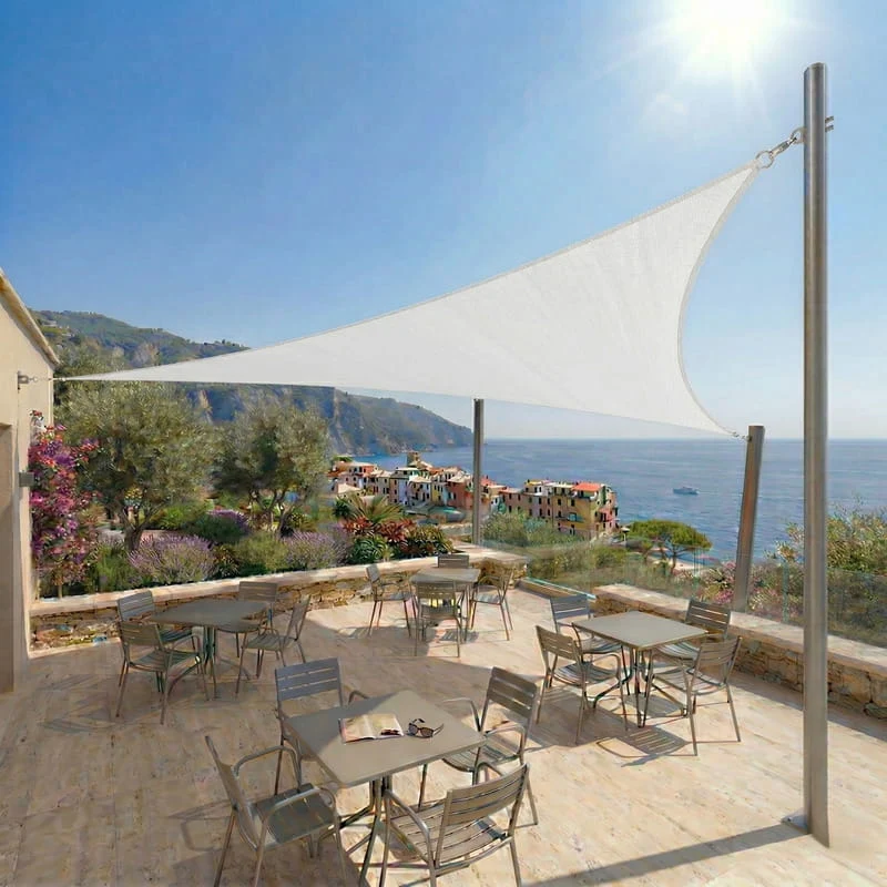 Toile d'ombrage Triangulaire Blanche