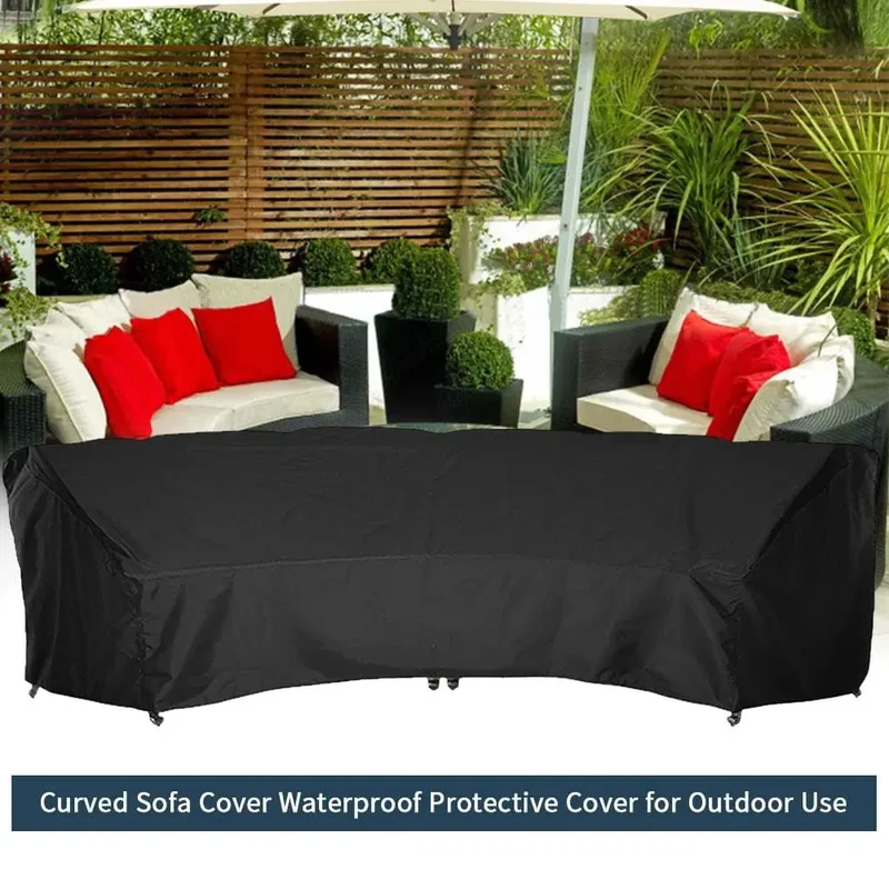 JARDYSET - Housse de jardin imperméable pour canapé incurvée style Patio extérieur