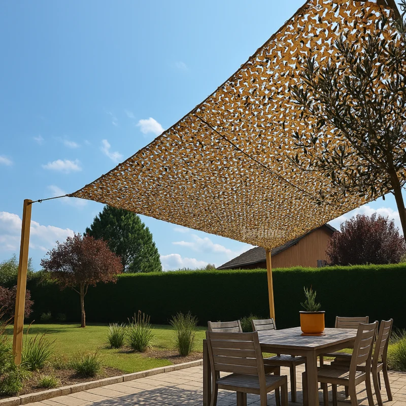 Voile d'Ombrage Camouflage pour Extérieur