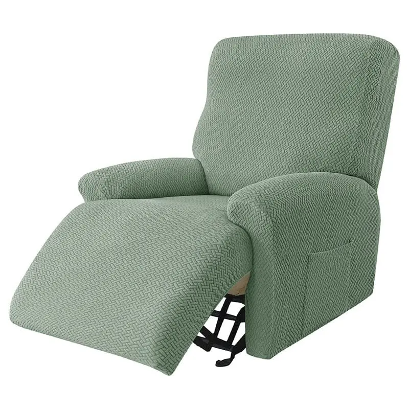 NOGENT - Housse de fauteuil et canapé de relaxation avec partie inclinable en tissu jacquard