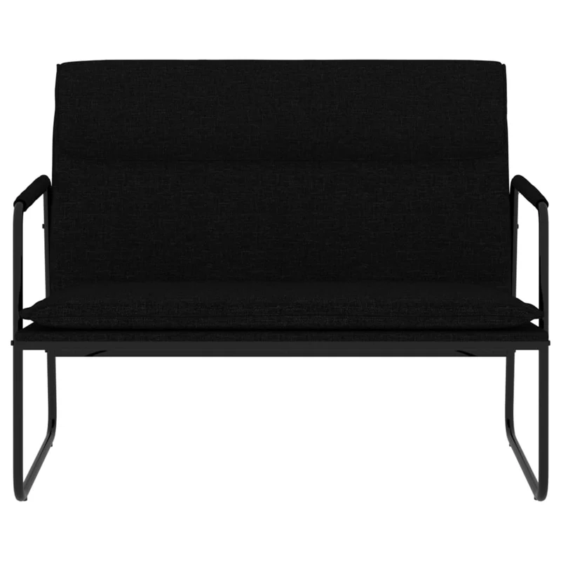 Banc banquette 100 x 64 x 80 cm tissu noir 02_0010706