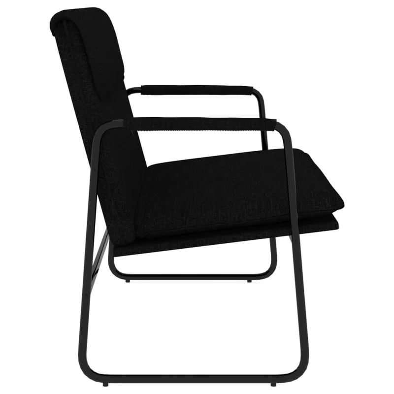 Banc banquette 100 x 64 x 80 cm tissu noir 02_0010706