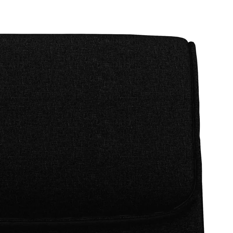 Banc banquette 100 x 64 x 80 cm tissu noir 02_0010706