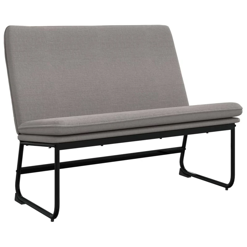 Banc banquette taupe 100 x 75 x 76 cm tissu 02_0010710
