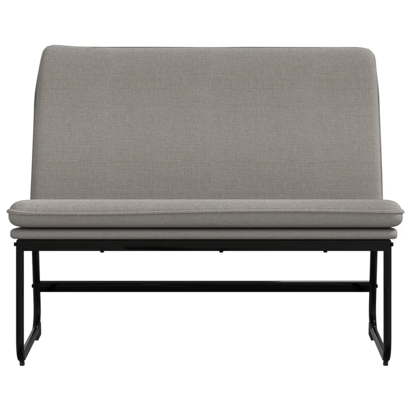 Banc banquette taupe 100 x 75 x 76 cm tissu 02_0010710