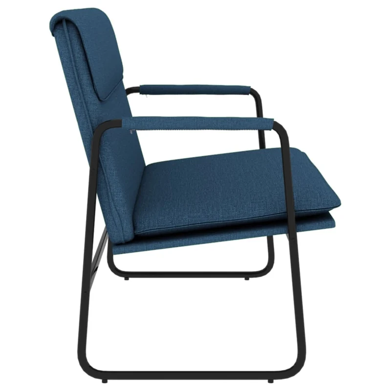 Banc banquette 100 x 64 x 80 cm tissu bleu 02_0010711