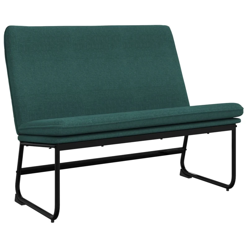 Banc banquette vert foncé 100 x 75 x 76 cm tissu 02_0010563