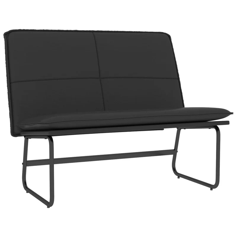 Banc banquette 100 x 75 x 76 cm similicuir noir 02_0010614