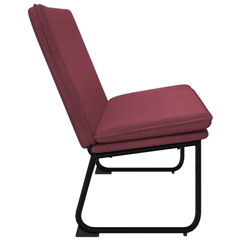 Banc banquette 100 x 75 x 76 cm tissu rouge bordeaux 02_0010704