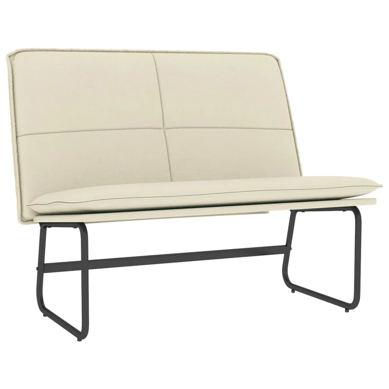 Banc banquette 100 x 75 x 76 cm similicuir crème 02_0010507